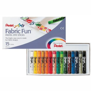 Estojo Giz Pastel Oleoso C/15 P/ Tecido Pts-15 Pentel